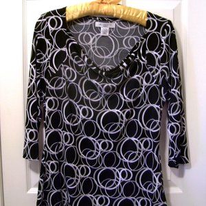 Liz Claiborne Petite Med Geometric Pattern